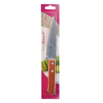 Faca Atenas 6 Polegadas Aço Inox Com Cabo De Madeira 28cm x 3,3cm Multiuso Cozinha Churrasco Carne Salada Legumes