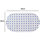 Tapete De Box Antiderrapante Banheiro Com Ventosa Plástica Aderente Utensílios Casa Banho 35cm x 65cm