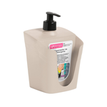 Dispenser Porta Detergente E Bucha 2x1 Detergente Suporte Porta Bucha Esponja Limpeza 610ml 12cm x 9cm x 18cm