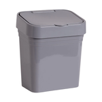 Lixeira de Pia Cesto Com Tampa Removível Plástica Basic 2,8L Banheiro Cozinha Reforçado 21cm x 18cm