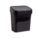 Lixeira de Pia Cesto Com Tampa Removível Plástica Basic 2,8L Banheiro Cozinha Reforçado 21cm x 18cm