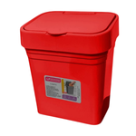 Lixeira de Pia Cesto Com Tampa Removível Plástica Basic 2,8L Banheiro Cozinha Reforçado 21cm x 18cm