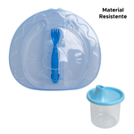 Kit Refeição Infantil Com Talheres E Copo 200ml Kids