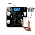 Balança Corporal Digital Bioimpedância Bluetooth até 180kg Profissional