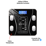 Balança Corporal Digital Bioimpedância Bluetooth até 180kg Profissional