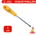 Chave Philips 1/4 x 5 Aço Cromo Ponta Estrela 23cm