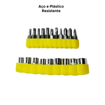 Kit Jogo De Chave Intercambiável Com 22 Peças De Aço E Plástico Resistente