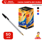 Caneta BIC Cristal 1.0mm Kit 50 Esferográfica Escola Escritório