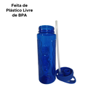 Garrafa De Água Squeeze Plástico 750ml Livre De Bpa Bico Retrátil Multiuso Sport Academia Escola