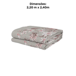 Lençol Microfibra Estampado Avulso Queen 100% Poliéster Sortido 2,20m x 2,40m