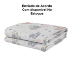 Lençol Microfibra Estampado Avulso Queen 100% Poliéster Sortido 2,20m x 2,40m