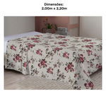 Lençol Microfibra Estampado Avulso Casal 100% Poliéster Sortido 2,00cm x 2,20cm
