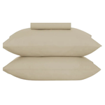 Jogo De Cama De Casal Super Cotton Simples Liso Com Elast 3 Peças