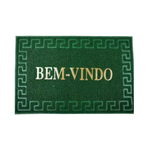 Tapete Bem Vindo Capacho entrada Emborrachado Antiderrapante Para Porta De Casa 38cm x 58cm