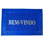 Tapete Bem Vindo Capacho entrada Emborrachado Antiderrapante Para Porta De Casa 38cm x 58cm