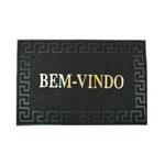 Tapete Bem Vindo Capacho entrada Emborrachado Antiderrapante Para Porta De Casa 38cm x 58cm