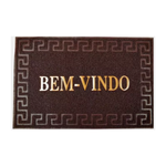 Tapete Bem Vindo Capacho entrada Emborrachado Antiderrapante Para Porta De Casa 38cm x 58cm
