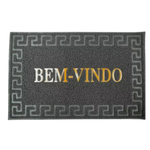 Tapete Bem Vindo Capacho entrada Emborrachado Antiderrapante Para Porta De Casa 38cm x 58cm