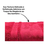Toalha De banho Grande Pandora 98% Algodão 75cm x 1,50cm Vermelho
