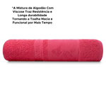 Toalha De banho Grande Pandora 98% Algodão 75cm x 1,50cm Vermelho