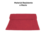 Toalha De Piso Macia 100% algodão 45x70 Vermelho