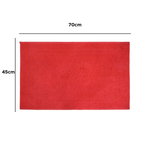 Toalha De Piso Macia 100% algodão 45x70 Vermelho