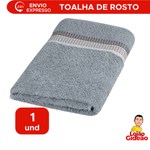 Toalha De Rosto Macia Mixer 99% algodão 45x70 Cinza