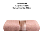Toalha De Banho Samba Grande 60% Algodão 40% Poliéster 68cm x 1,32cm