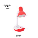 Abajur Luminária Flexível Dobrável Articulável Mesa Base Com Suporte Para Celular Bivolt Aço Inoxidável