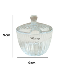 Açucareiro De Vidro Com Tampa e Colher Porta Açúcar 9cm 240ml