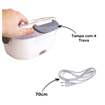 Marmita Elétrica Colher Pote Veicular Bivolt Aquece em 30 Min Prática e Portátil