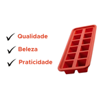 FORMA DE GELO SILICONE PRETO