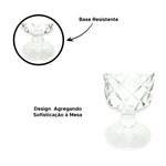 Taças De Vidro Transparente Para Vinho Água Drinks 260ml 8cm x 15cm