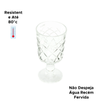 Taças De Vidro Transparente Para Vinho Água Drinks 260ml 8cm x 15cm