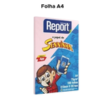 Papel Sulfite A4 100 Folhas Papel Report 210mm x 29,7mm Senninha Papelaria Material Escritorio Escolar