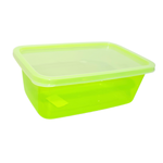 Pote 500ML Verde Para Conservar Alimentos Organizador Para Cozinha Geladeira Retangular