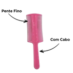 Kit Com 4 Unidades Pentes Finos Com Cabo Cabelo Para Remoção De Piolhos E Lêndeas
