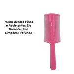 Kit Com 4 Unidades Pentes Finos Com Cabo Cabelo Para Remoção De Piolhos E Lêndeas
