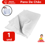Pano De Chão Saco Alvejado Resistente Branco Limpeza Piso Sala Quarto Cozinha 40cm x 60cm
