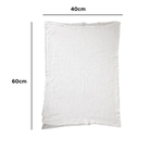 Pano De Chão Saco Alvejado Resistente Branco Limpeza Piso Sala Quarto Cozinha 40cm x 60cm
