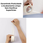 Fita Crepe Larga Para Pintura Residencial Para Escolar Escritório 48mmx50m Fácil Remoção Uso Geral