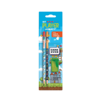 Kit Escolar Com 4 Peças Player Gamer 2 Lápis HB + Borracha + Apontador Papelaria Material Infantil