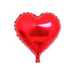 Balão de Coração Inflável 45cm Vermelho Metalizado Fosco Festa, Decoração, Enfeite, Aniversário Romântico