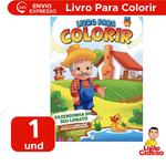 livro Para Colorir Infantil Com Ilustração Divertidas Fazendinha Do Seu Lobato