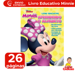 Livro Educativo Para Aprender Ilustrativo Com Atividades Escolar Divertidas Disney Junior Minnie Aprendendo O Alfabeto