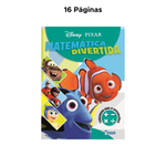 Livro Matemática Divertida Com Ilustração E Atividades Infantil Disney Pixar
