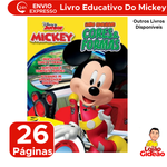 Livro Educativo Para Aprender Mickey Disney Junior Ilustrativo Para Colorir Atividades Divertidas Infantil