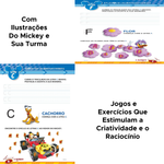 Livro Educativo Para Aprender Mickey Disney Junior Ilustrativo Para Colorir Atividades Divertidas Infantil