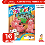 Livro Aprendendo Matemática Com Atividades Escolar Divertido Infantil