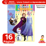 Livro Infantil Para Colorir E Aprender Historias Educativo Disney/Marvel